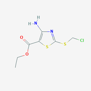 Ethyl 4-amino-2-(chloromethylthio)thiazole-5-carboxylate