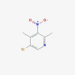 molecular formula C7H7BrN2O2 B11767522 5-Bromo-2,4-dimethyl-3-nitropyridine 