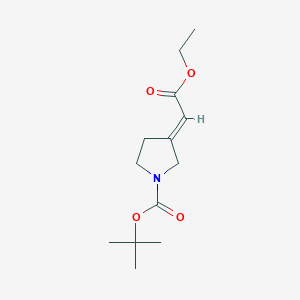 Tert-butyl 3-(2-ethoxy-2-oxoethylidene)pyrrolidine-1-carboxylate