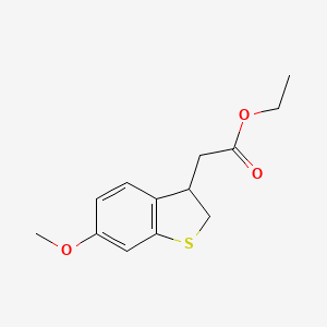 Ethyl 2-(6-methoxy-2,3-dihydrobenzo[b]thiophen-3-yl)acetate