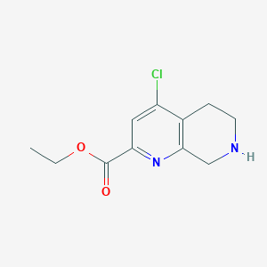 Ethyl 4-chloro-5,6,7,8-tetrahydro-1,7-naphthyridine-2-carboxylate