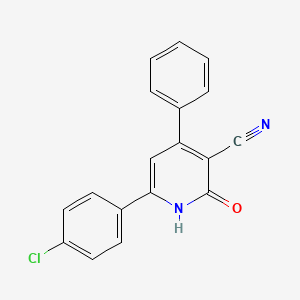 6-(4-Chlorophenyl)-2-oxo-4-phenyl-1,2-dihydropyridine-3-carbonitrile