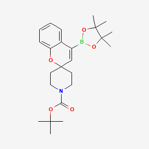 tert-butyl 4-(4,4,5,5-tetramethyl-1,3,2-dioxaborolan-2-yl)spiro[chromene-2,4'-piperidine]-1'-carboxylate