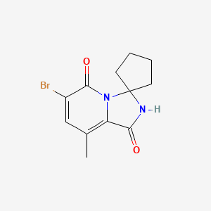 6'-Bromo-8'-methyl-1'H-spiro[cyclopentane-1,3'-imidazo[1,5-a]pyridine]-1',5'(2'H)-dione