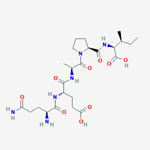 molecular formula C16H18N4O2 B1176765 Glutaminyl-glutamyl-alanyl-prolyl-isoleucine CAS No. 150034-22-3