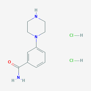 3-(Piperazin-1-yl)benzamide dihydrochloride