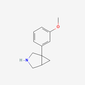 molecular formula C12H15NO B11767672 1-(3-Methoxyphenyl)-3-azabicyclo[3.1.0]hexane CAS No. 83177-57-5