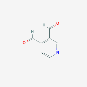 molecular formula C7H5NO2 B11767817 Pyridine-3,4-dicarbaldehyde 