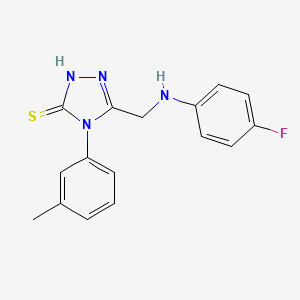 5-(((4-Fluorophenyl)amino)methyl)-4-(m-tolyl)-4H-1,2,4-triazole-3-thiol