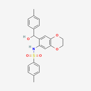 N-(7-(Hydroxy(p-tolyl)methyl)-2,3-dihydrobenzo[b][1,4]dioxin-6-yl)-4-methylbenzenesulfonamide