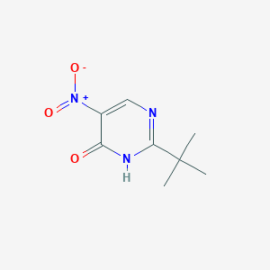 molecular formula C8H11N3O3 B11768029 2-(Tert-butyl)-5-nitropyrimidin-4(3H)-one 