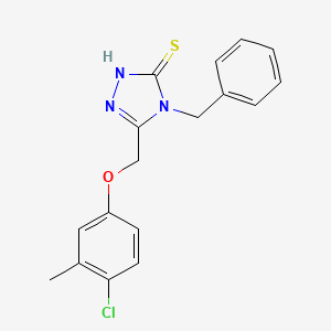 4-Benzyl-5-((4-chloro-3-methylphenoxy)methyl)-4H-1,2,4-triazole-3-thiol