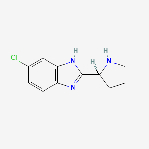 (S)-5-Chloro-2-(pyrrolidin-2-YL)-1H-benzo[D]imidazole