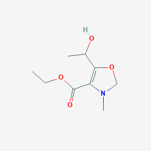 Ethyl 5-(1-hydroxyethyl)-3-methyl-2,3-dihydrooxazole-4-carboxylate