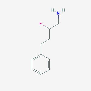 molecular formula C10H14FN B11768213 2-Fluoro-4-phenylbutan-1-amine 