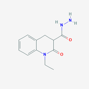 1-Ethyl-2-oxo-1,2,3,4-tetrahydroquinoline-3-carbohydrazide