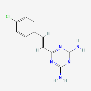 6-(4-Chlorostyryl)-1,3,5-triazine-2,4-diamine