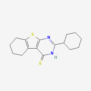 2-Cyclohexyl-5,6,7,8-tetrahydrobenzo[4,5]thieno[2,3-d]pyrimidine-4-thiol