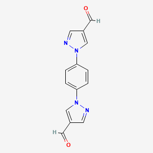 1,1'-(1,4-Phenylene)bis(1H-pyrazole-4-carbaldehyde)