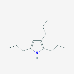 2,3,5-Tripropyl-1H-pyrrole