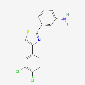 3-(4-(3,4-Dichlorophenyl)thiazol-2-yl)aniline