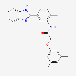 N-[5-(1H-benzimidazol-2-yl)-2-methylphenyl]-2-(3,5-dimethylphenoxy)acetamide