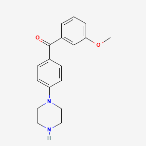 (3-Methoxyphenyl)(4-(piperazin-1-yl)phenyl)methanone