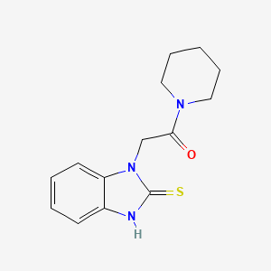 2-(2-Mercapto-1H-benzo[d]imidazol-1-yl)-1-(piperidin-1-yl)ethanone