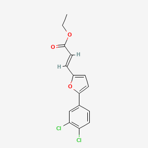 Ethyl 3-(5-(3,4-dichlorophenyl)furan-2-yl)acrylate