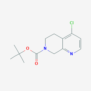 molecular formula C13H17ClN2O2 B11769160 7-Boc-4-chloro-5,6,7,8-tetrahydro-1,7-naphthyridine 