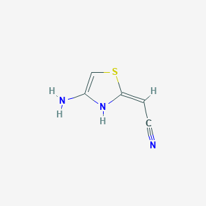 Acetonitrile,(4-amino-2(3H)-thiazolylidene)-