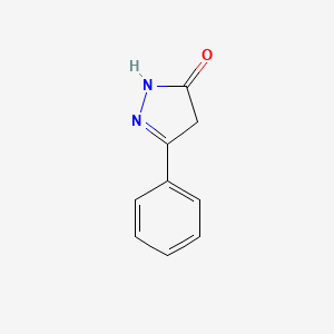 molecular formula C9H8N2O B1176950 5-苯基-2,4-二氢-3H-吡唑-3-酮 CAS No. 145130-50-3