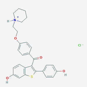 molecular formula C28H27NO4S ? HCl B001177 盐酸雷洛昔芬 CAS No. 82640-04-8