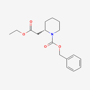 (S)-Benzyl 2-(2-ethoxy-2-oxoethyl)piperidine-1-carboxylate