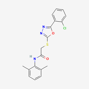 2-((5-(2-Chlorophenyl)-1,3,4-oxadiazol-2-yl)thio)-N-(2,6-dimethylphenyl)acetamide