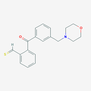 2-[3-(Morpholin-4-ylmethyl)benzoyl]thiobenzaldehyde