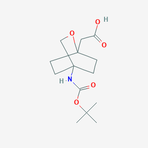 2-(4-((tert-Butoxycarbonyl)amino)-2-oxabicyclo[2.2.2]octan-1-yl)acetic acid