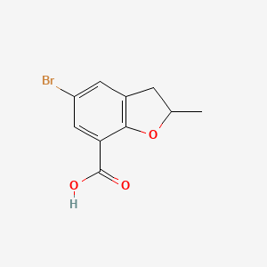 5-Bromo-2-methyl-2,3-dihydrobenzofuran-7-carboxylic acid