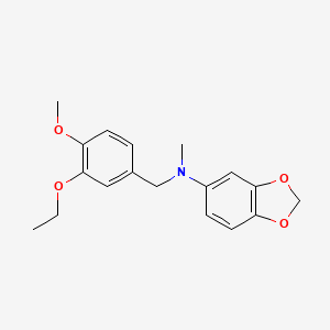 N-(3-Ethoxy-4-methoxybenzyl)-N-methylbenzo[d][1,3]dioxol-5-amine