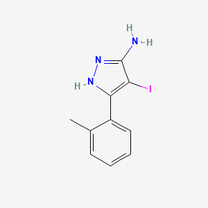 4-Iodo-5-(o-tolyl)-1H-pyrazol-3-amine