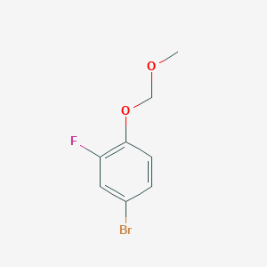 B1177036 4-Bromo-2-fluoro-1-methoxymethoxy-benzene CAS No. 143610-62-2