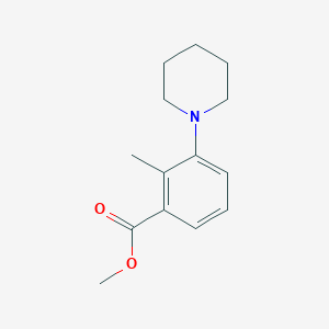 Methyl 2-methyl-3-(piperidin-1-yl)benzoate