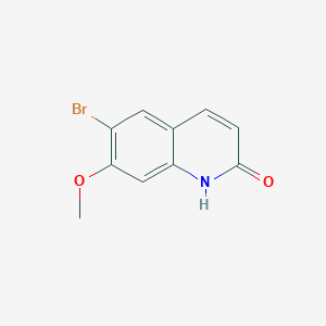 molecular formula C10H8BrNO2 B11770430 6-bromo-7-methoxyquinolin-2(1H)-one 