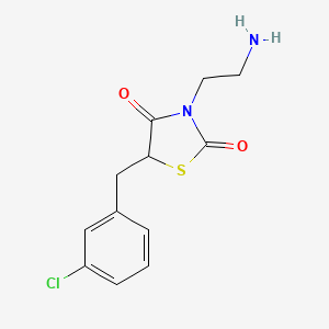 3-(2-Aminoethyl)-5-(3-chlorobenzyl)thiazolidine-2,4-dione