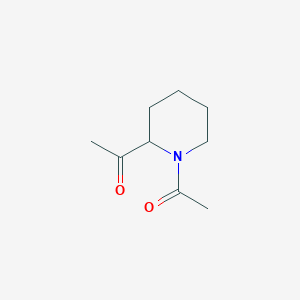 molecular formula C9H15NO2 B11770471 1,1'-(Piperidine-1,2-diyl)diethanone 