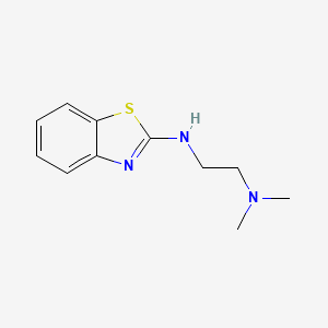 molecular formula C11H15N3S B11770482 N1-(Benzo[d]thiazol-2-yl)-N2,N2-dimethylethane-1,2-diamine 