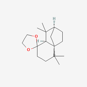Spiro[1,3-dioxolane-2,8'(5'H)-[2H-2,4a]methanonaphthalene],hexahydro-1',1',5',5'-tetramethyl-, (2'S,4'aS,8'aS)-