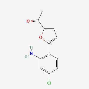 1-(5-(2-Amino-4-chlorophenyl)furan-2-yl)ethanone