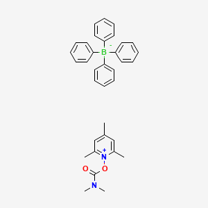 molecular formula C35H37BN2O2 B11770532 1-((Dimethylcarbamoyl)oxy)-2,4,6-trimethylpyridin-1-ium tetraphenylborate 