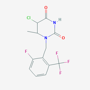 5-Chloro-1-(2-fluoro-6-(trifluoromethyl)benzyl)-6-methyldihydropyrimidine-2,4(1H,3H)-dione